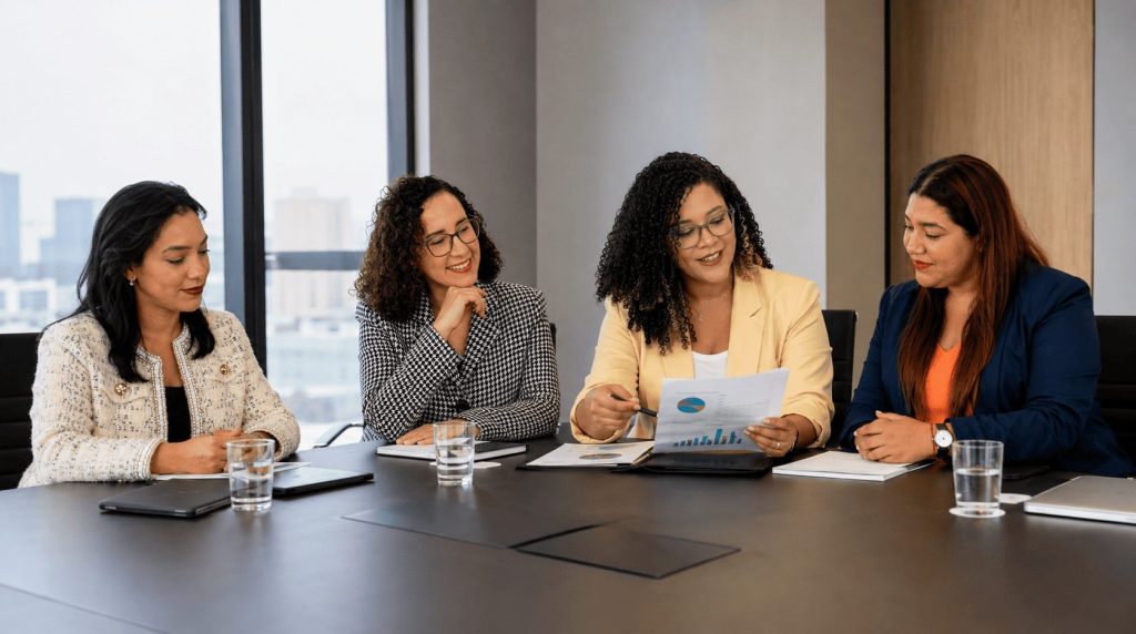 Equipo de especialistas de RH Vital analizando información para optimizar la gestión del talento mediante herramientas estratégicas.